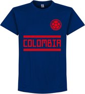 Colombia Team T-Shirt - Navy Blauw - XL