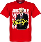 Arsene Wenger Legend T-Shirt - Rood - XS