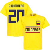 Colombia J. Quintero 13 Team T-Shirt - Geel - S