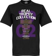 Real Madrid Trophy Collection T-Shirt - Zwart - XL