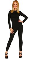 Guirca - Dans & Entertainment Kostuum - Catsuit Zwart - Vrouw - zwart - One Size - Carnavalskleding - Verkleedkleding