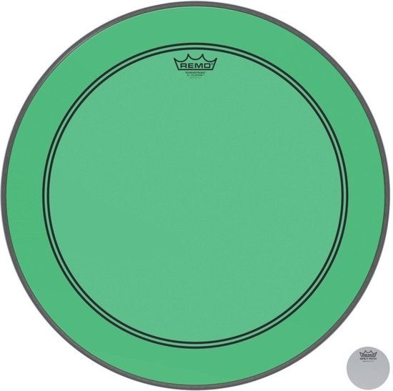 Remo P3-1322-CT-GN Powerstroke P3 Colortone Green 22 inch