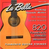 LaBella L820- Klassieke flamenco Gitaarsnaren set- Rood Nylon