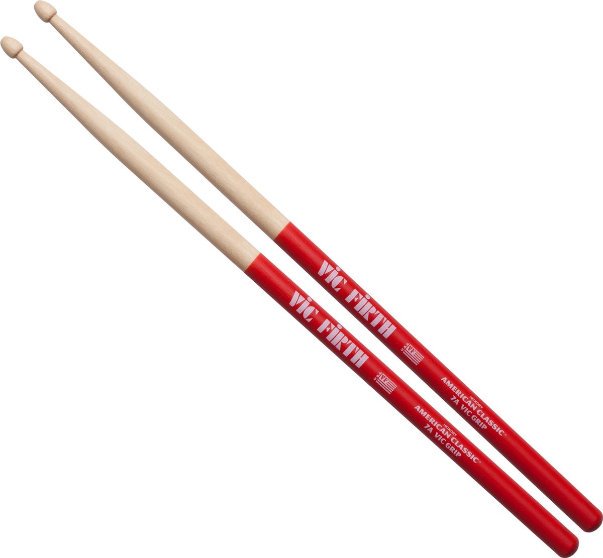Vic Firth 7AVG - Paar drumstokken met anti-slip grip, hickory