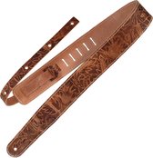 Richter Straps Raw II Contour Leaves Natural - Gitaarband