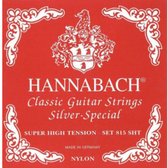 Hannabach K-Git.snaren set 815 rood Nylon Super High Tension - Klassieke gitaarsnaren