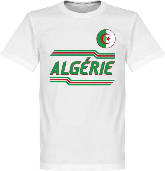 Algerije Team T-Shirt - Wit - L