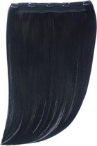 Remy Human Hair extensions Quad Weft straight 22 - zwart 1#-