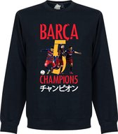 crisis metaal skelet Barcelona World Cup 2015 Winners T-Shirt - Navy - L | bol.com