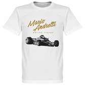 Mario Andretti T-Shirt - Wit - 5XL