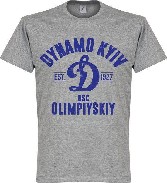 Dynamo Kiev Established T-Shirt - Grijs - L