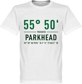 Celtic Parkhead Coördinaten T-Shirt - Wit - 5XL