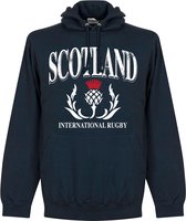 Schotland Rugby Hooded Sweater - Navy - XL