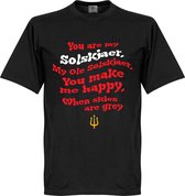 Ole Solskjaer Song T-Shirt - Zwart - XL
