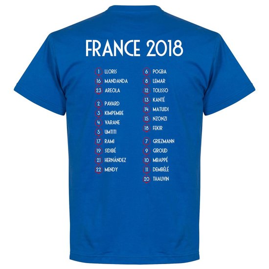 Frankrijk Allez Les Bleus WK 2018 Winners Selectie T-Shirt - Kinderen - 140  | bol.com