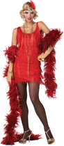Rood Charleston kostuum voor vrouwen  - Verkleedkleding - Large