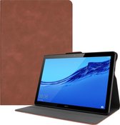 Huawei MediaPad T5 10 hoes - PU Leer Folio Book Case - Bruin