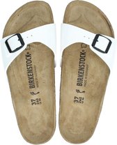 Birkenstock Madrid Slippers Wit Lak Maat 36