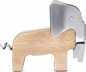Tire-bouchon Kikkerland - En forme d'éléphant - Hêtre - Acier