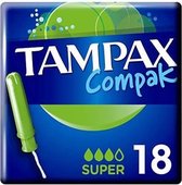Super Tampons Compak Tampax (18 uds)
