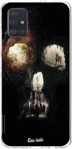 Casetastic Samsung Galaxy A51 (2020) Hoesje - Softcover Hoesje met Design - Cave Skull Print