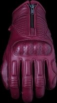 FIVE KANAS WOMAN BURGUNDY MOTORCYCLE GLOVES L - Maat L - Handschoen