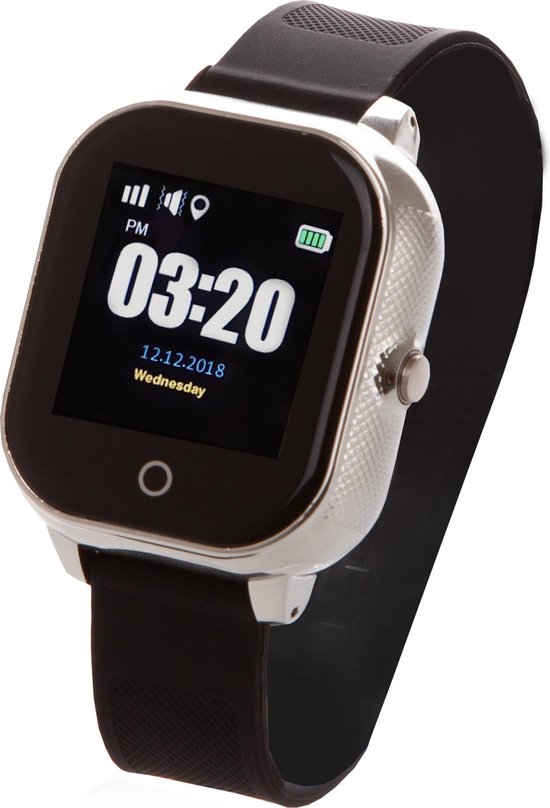 One2track Connect Go GPS tracker telefoonhorloge kinderen Zilver