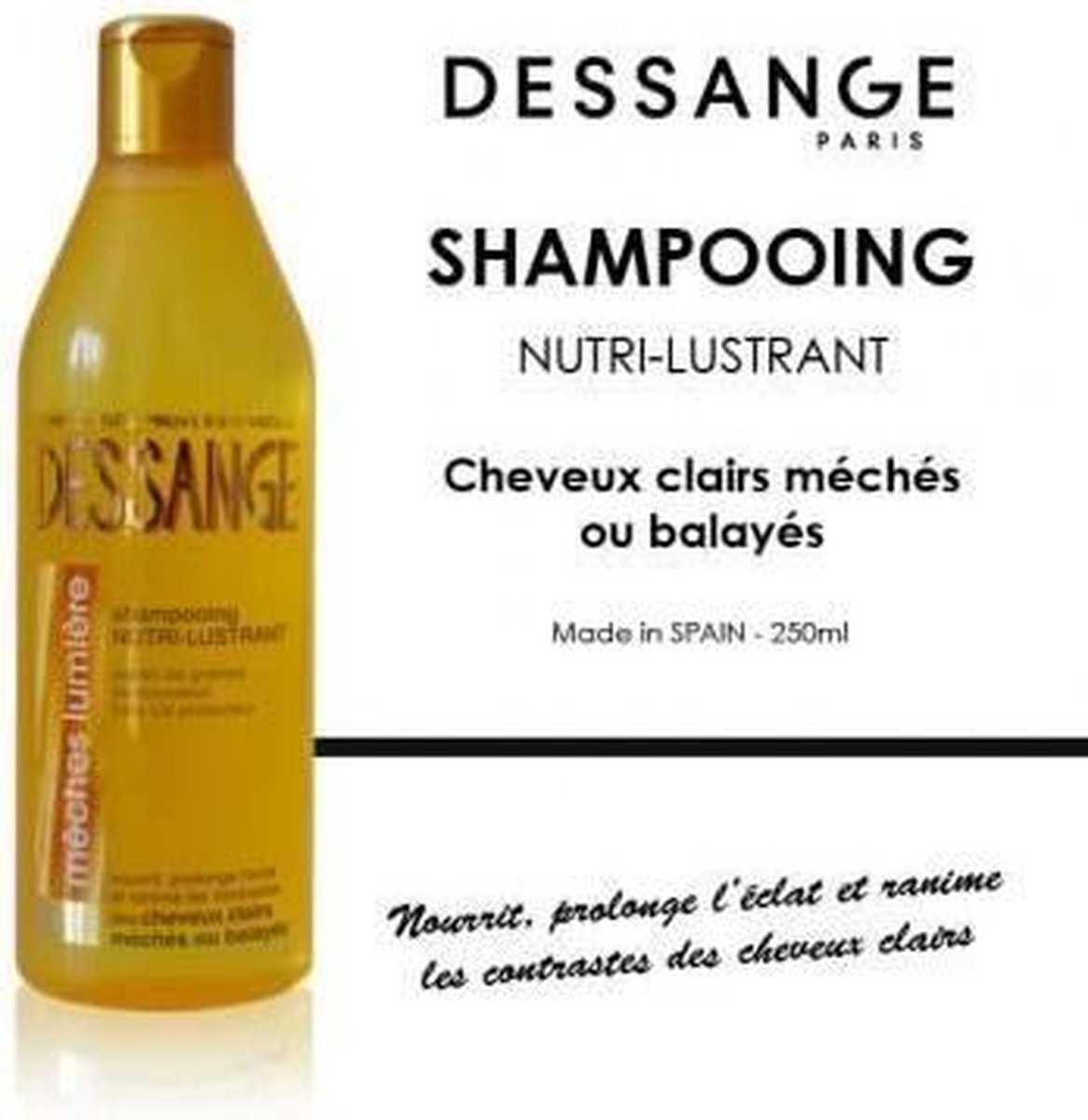 DESSANGE Meches Light Shampooing Nutri éclaircissant Pour cheveux méchés ou  brossés -... | bol.com