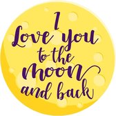 I Love You To The Moon And Back microfiber round beach towel