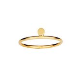 Goud Plated Zwevend Rondje Ring