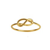 Goud Plated Ring met Knoop