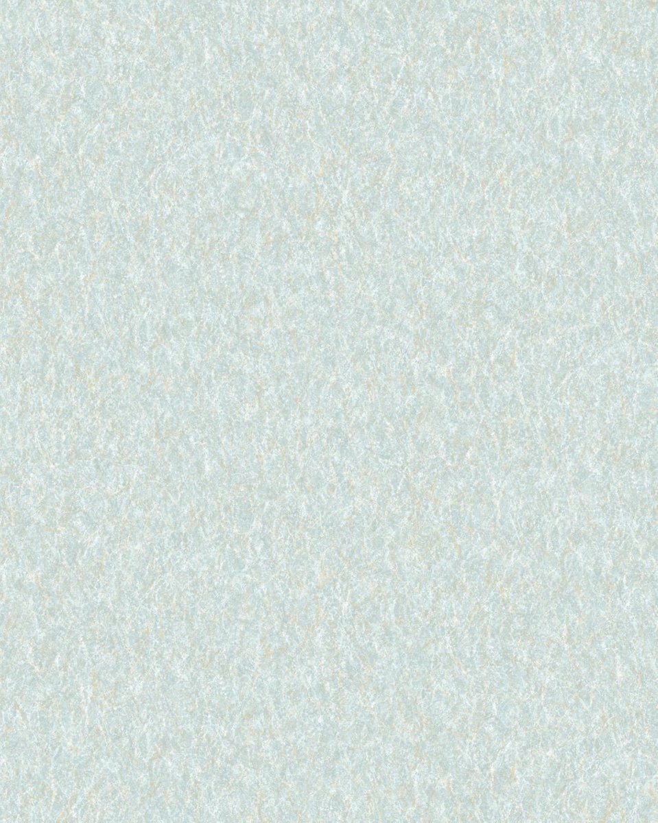 Textiel look behang Profhome VD219161-DI vliesbehang hardvinyl warmdruk in reliëf gestempeld in textiel look glinsterend turkoois 5,33 m2