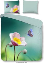 Good Morning Anemone, Petrol- Dekbedovertrek - 140x200 + 1 kussensloop 70x90 (extra groot)