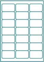 A4 etiket 63,5 x 38,1mm 15 vel