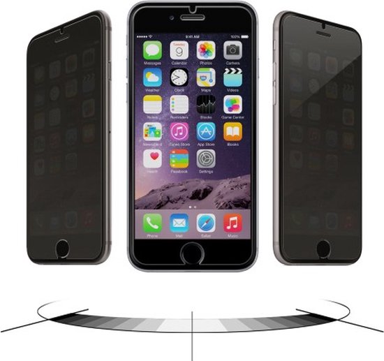 AVANCA Anti-mee lees glas iPhone 6/6s Plus- Screen Protector Tempered  Glass bol