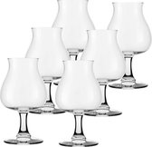 6x Speciaal bierglazen/tulpglazen transparant 410 ml Mainz - Bierglas