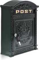 Relaxdays Letterbox Boîte aux lettres murale anglaise nostalgie, format A4, vert antique