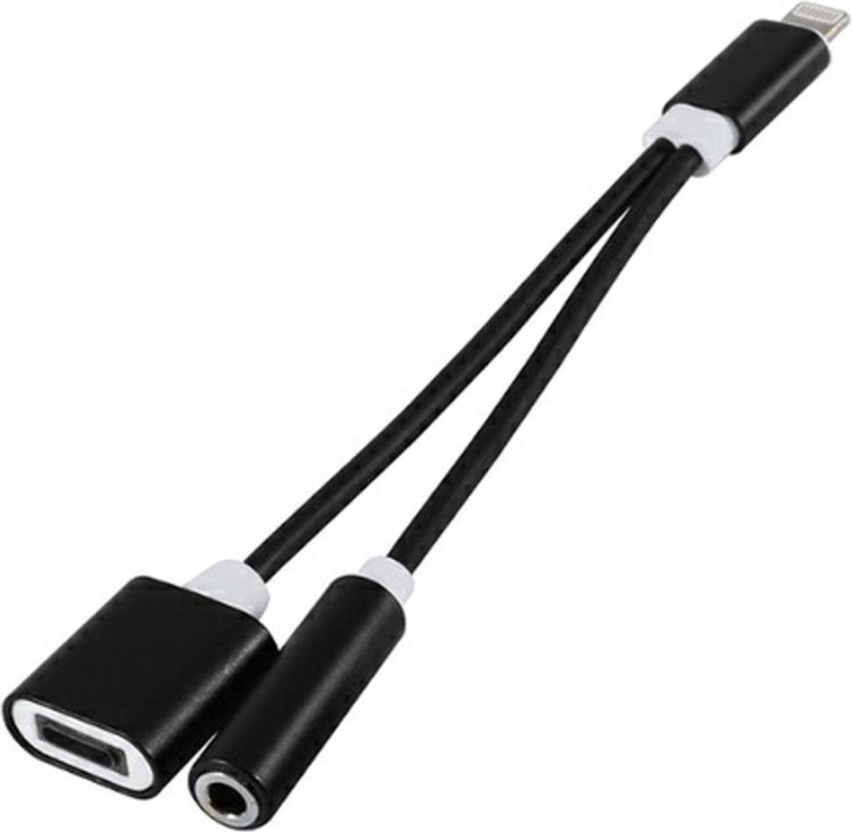 MMOBIEL 2 in 1 Lightning naar Lightning (female) en 3.5mm Jack (female