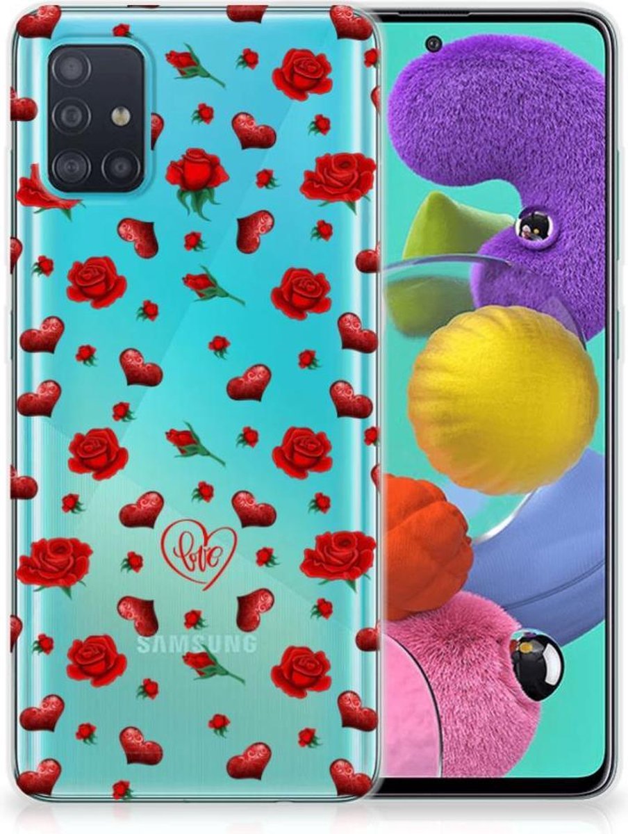 Back Cover voor Xiaomi Redmi Note 10 Pro TPU Case Flower Blue