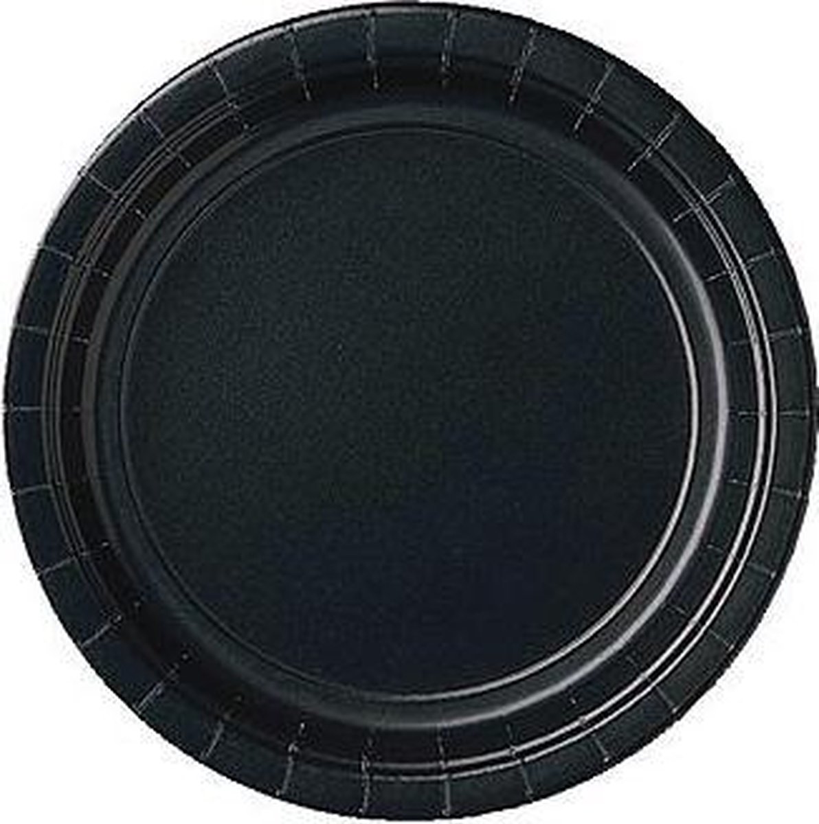 CEILIWEN 50 Assiettes Jetables Football 23cm - Vaisselle Anniversaire Noire Et Blanche Thème Sport
