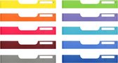 MODULO(DOC) set van 10 voorzetplaatjes A4 formaat voor standaard box (geassorteerd), Kleuren assortie