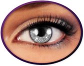 Fun lenzen per paar glitter zilver