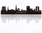 Standing Skyline Groningen Palissander hout - 40 cm - Woondecoratie design - Decoratie om neer te zetten - WoodWideCities