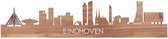 Skyline Eindhoven Notenhout - 100 cm - Woondecoratie design - Wanddecoratie - WoodWideCities