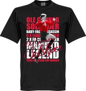 Solskjaer Legend T-Shirt - Zwart - XL