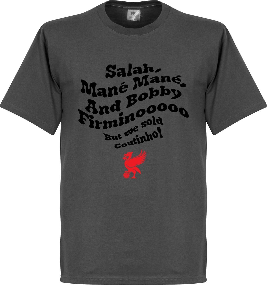 Salah, Mane Mane And Bobby Firminooooo T-Shirt - Grijs - S