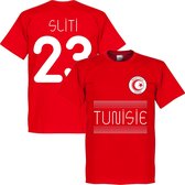 Tunesië Sliti 23 Team T-Shirt - Rood - XXL