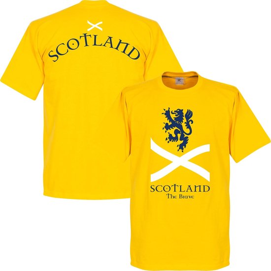 Schotland The Brave T-Shirt - Geel - XS