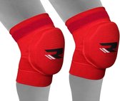 RDX Sports K1 Kniebeschermers vechtsport - met Gel kussen - schok absorptie - maat S - Rood