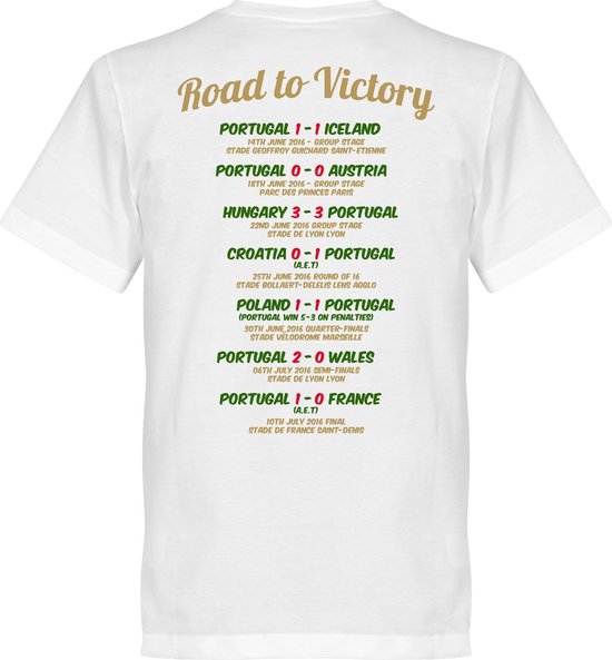 Portugal EURO 2016 Road To Victory T-Shirt - S